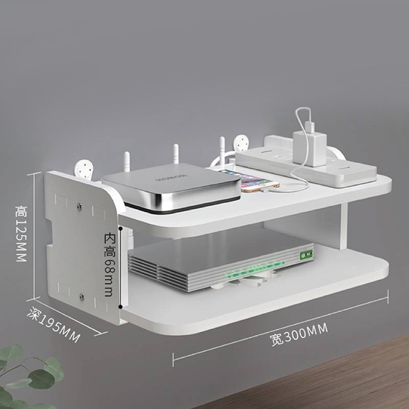 AZ living room TV wall settop box rack router storage box wall wifi