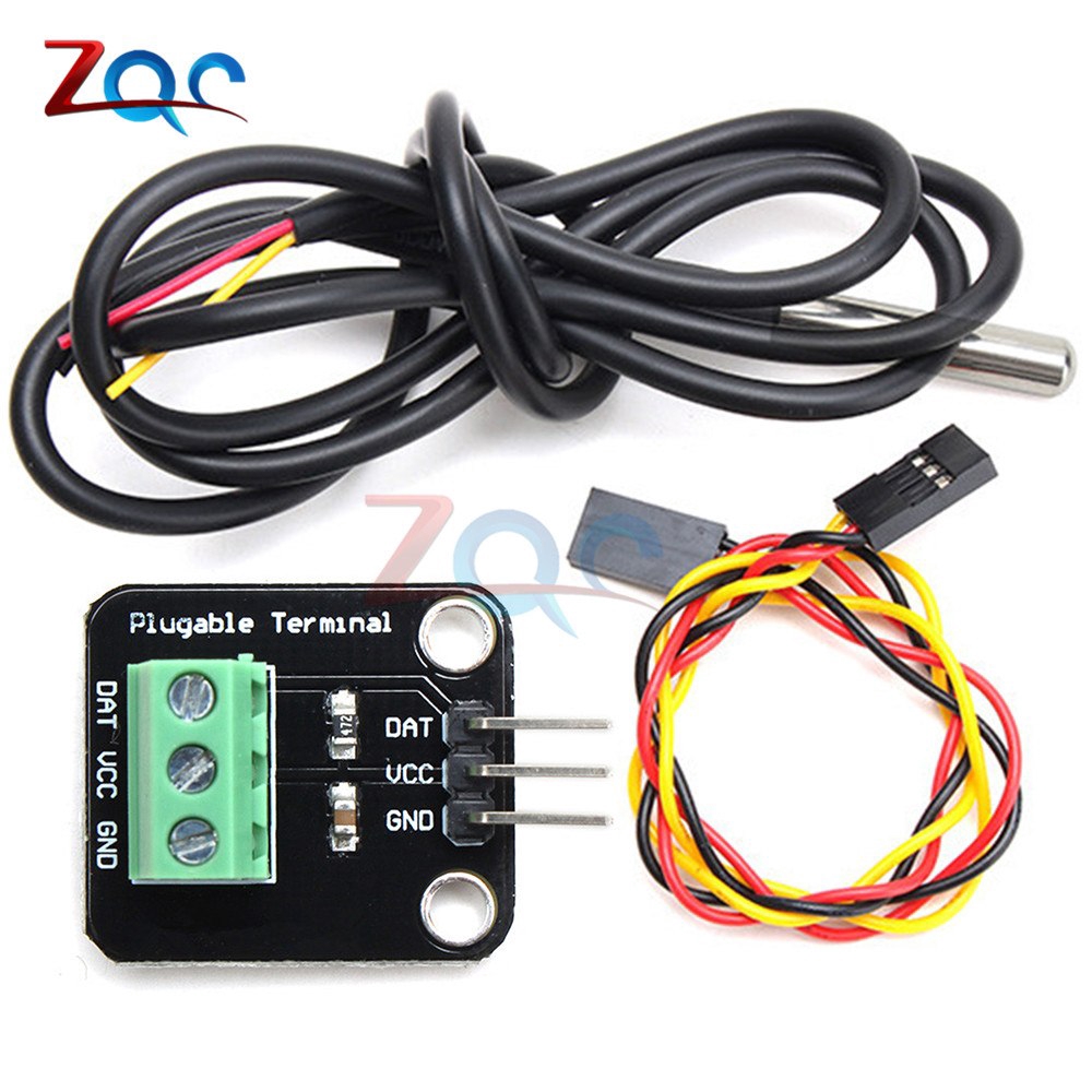 DS18B20 Digital Waterproof Temperature Sensor Module Kit Shopee
