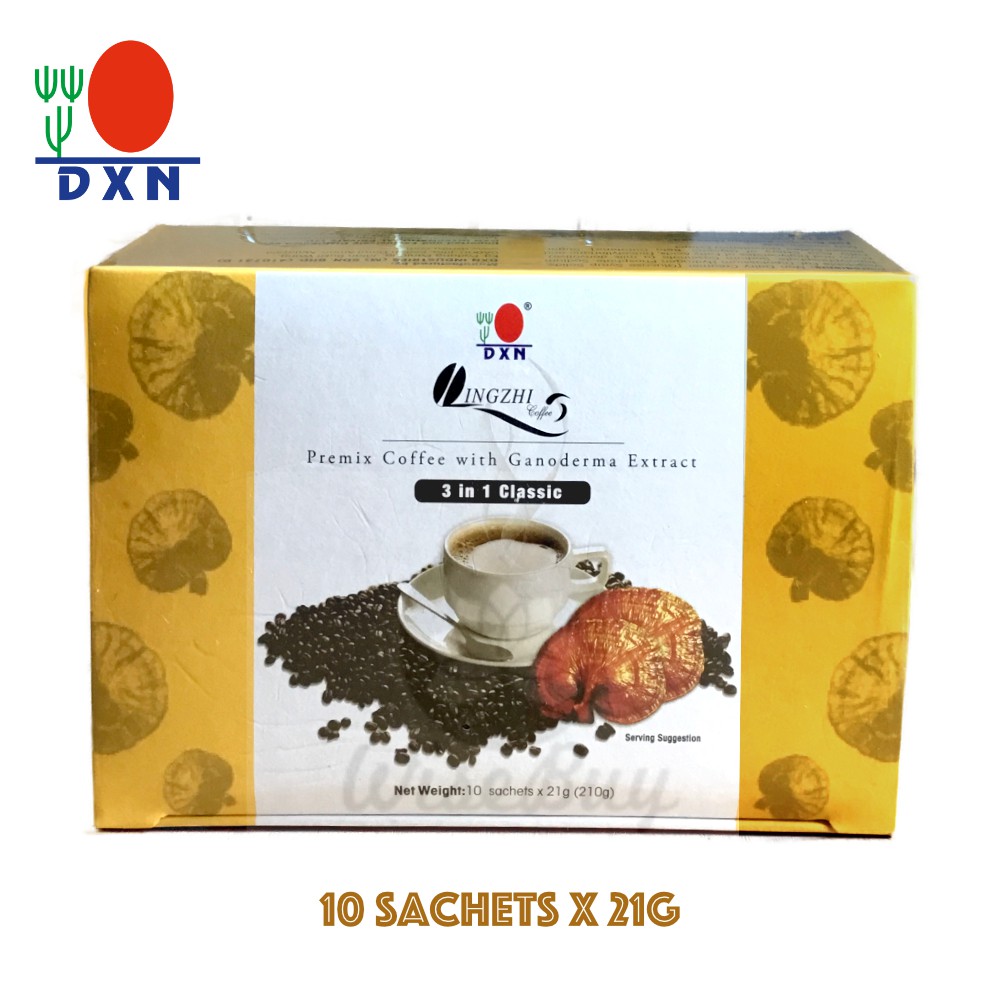 DXN Lingzhi Premix Coffee w/ Ganoderma Extract 3in1 CLASSIC (10
