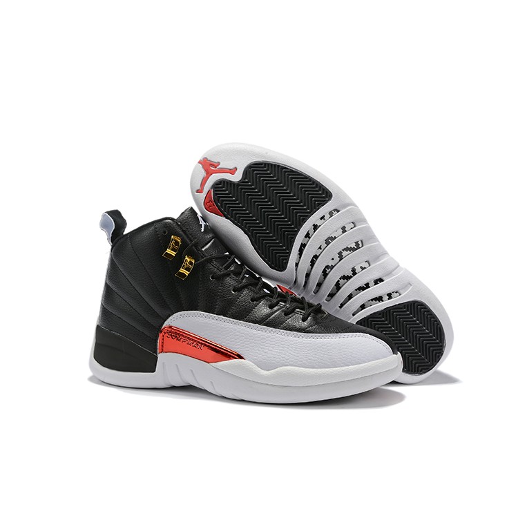 jordan 12 red white and gold