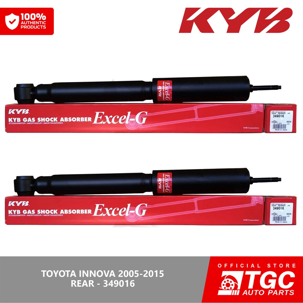 Kyb Kayaba Excel G Shock Absorber For Toyota Innova Gas Tr Rear Left Right