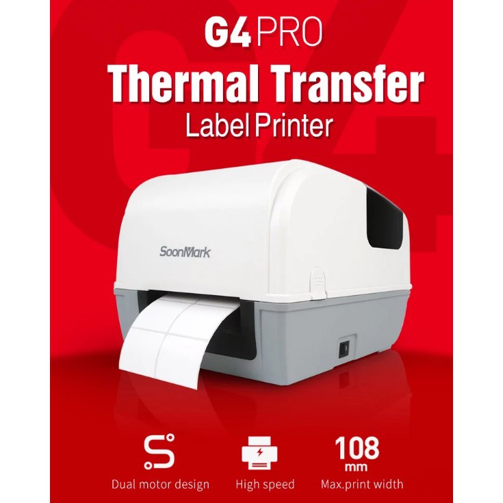Soonmark SMKG4 203dpi desktop shipping label printer 4x6 wifi thermal