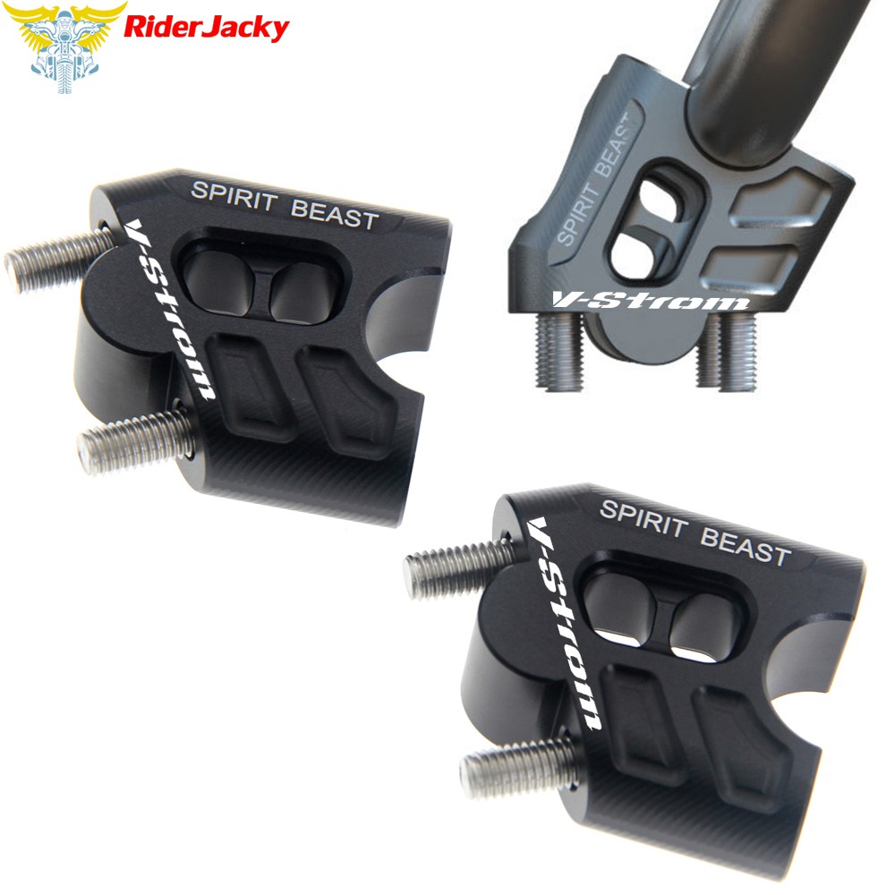 22mm 7/8" Motorcycle Fat Bar Riser Mount Handlebar Risers(40mm UP,18mm Back) For Suzuki DL250/V