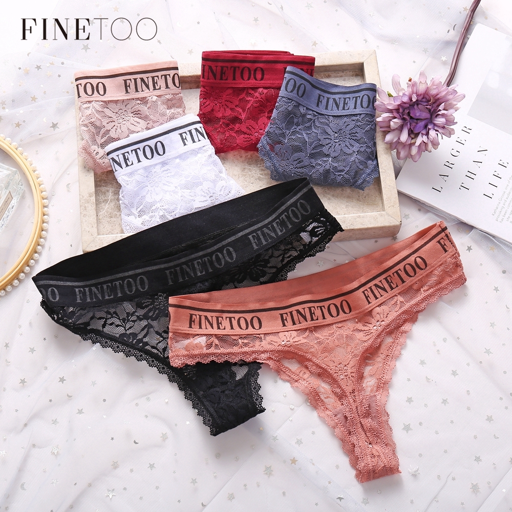 Finetoo Panty Women Thong Lace Spandex G String Sexy Underwear For Shopee Philippines