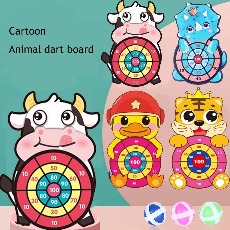 Kids Large Animal Dart Board with 3 Sticky Balls, Indoor Outdoor  Multi-Player Sport Party Game, Cartoon Animal Dart Board Elephant Toy Gift  for Kids | Shopee Philippines