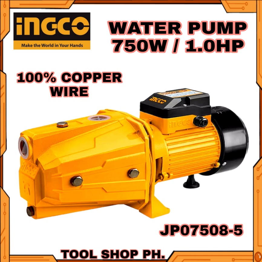 INGCO Jet Pump 750W 1HP JP07508-5 | Shopee Philippines