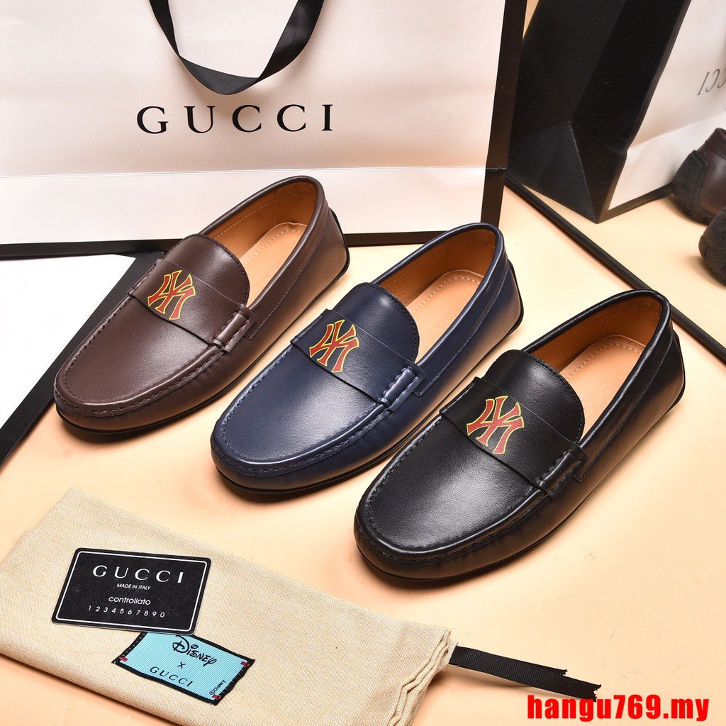 ❀ 100% Original Fashion New Classic Gucci Loafers Leather shoes  size 38-46 | Shopee Philippines