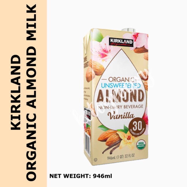 Kirkland Unsweetened Vanilla Almond Milk Nutrition Facts Blog Dandk