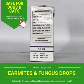 Proticure Anti Ear Mites and Anti Fungal Antibiotic Ear ...