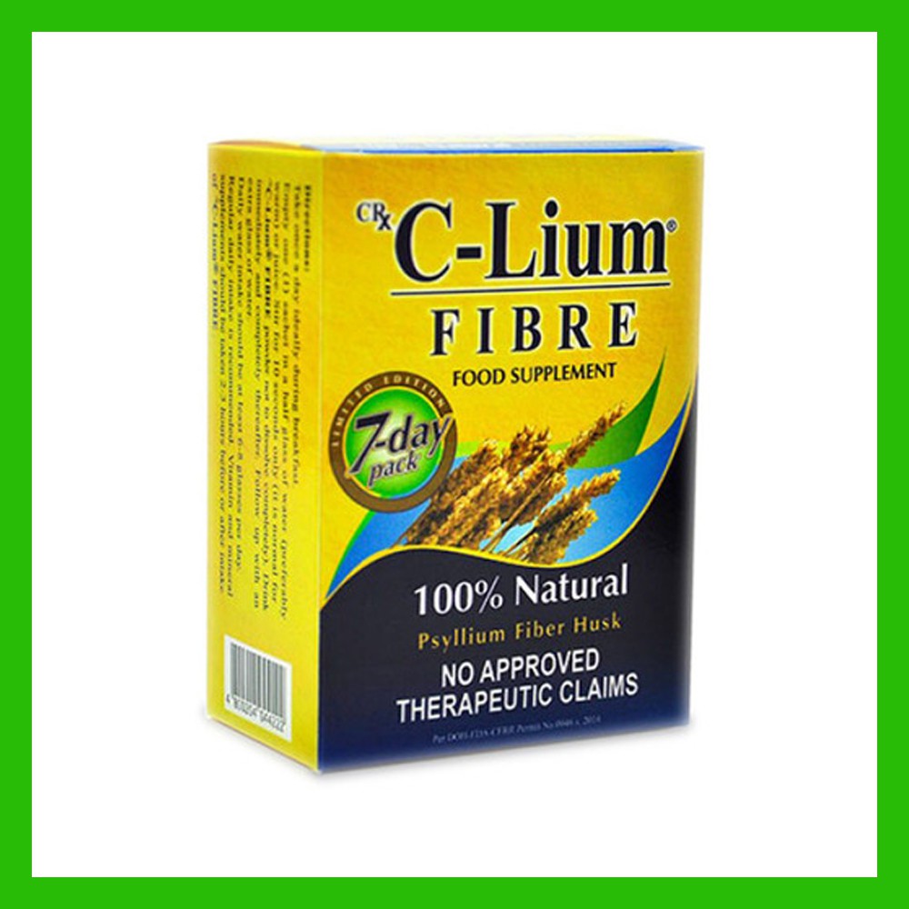 CLium 100 Natural Psyllium Fiber Husk Food Supplement 30's Shopee