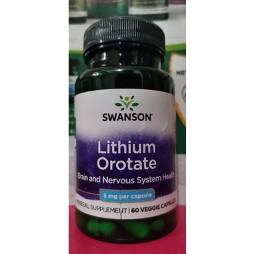 Lithium Orotate 5 Mg. 60 Capsules EXPIRY: July 2023 Swanson | Shopee ...