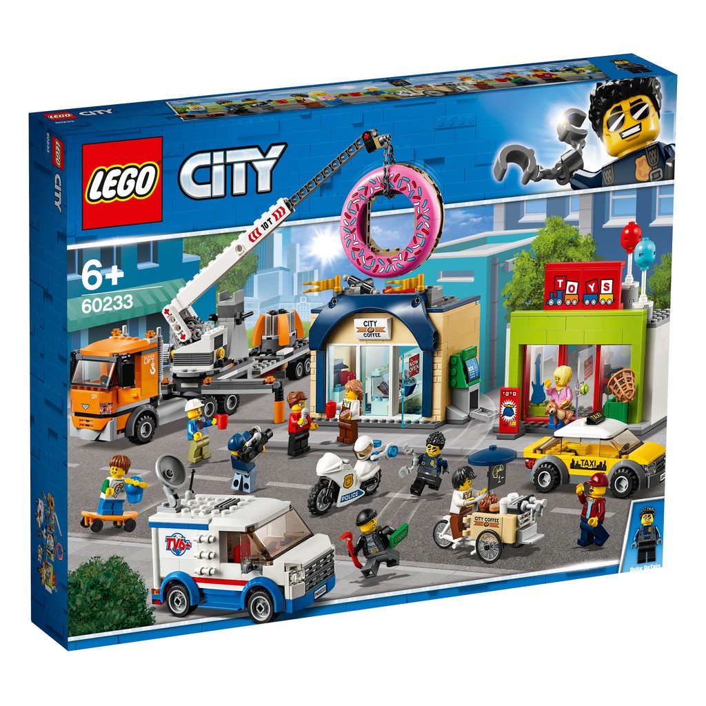lego city doughnut shop opening