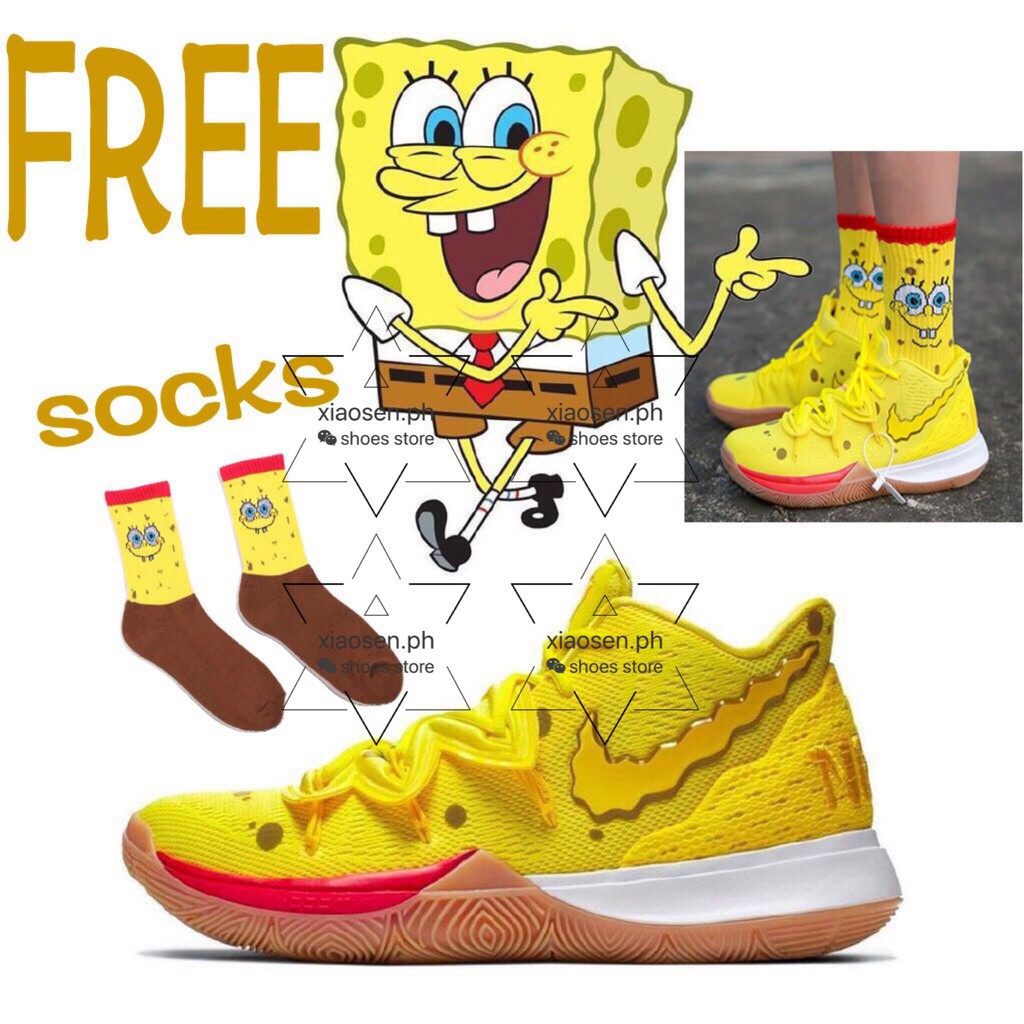 Nike Kyrie 5 SpongeBob X DoodleBob Mens OEM Premium