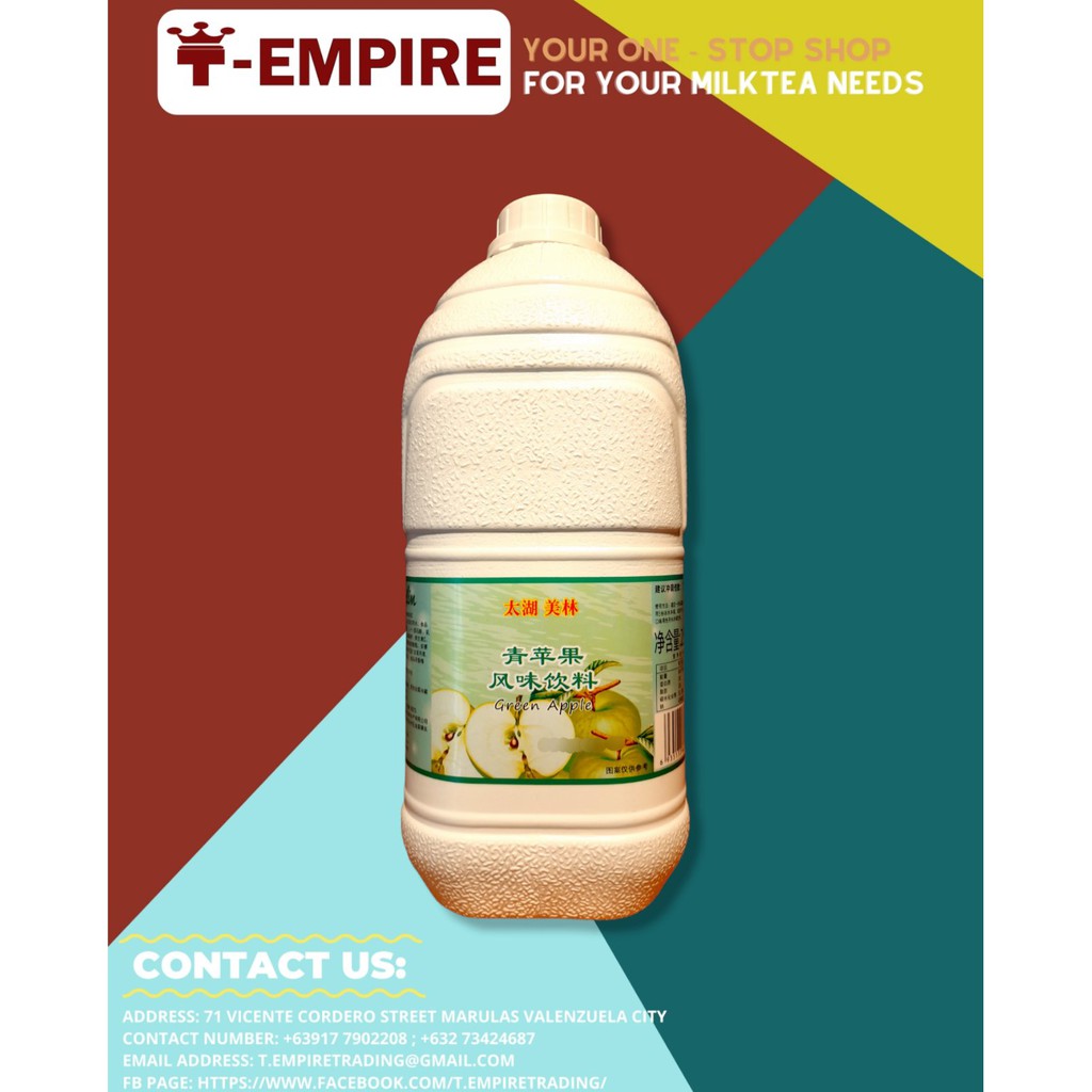 MILIM GREEN APPLE Flavored Syrup 2.5KG Shopee Philippines
