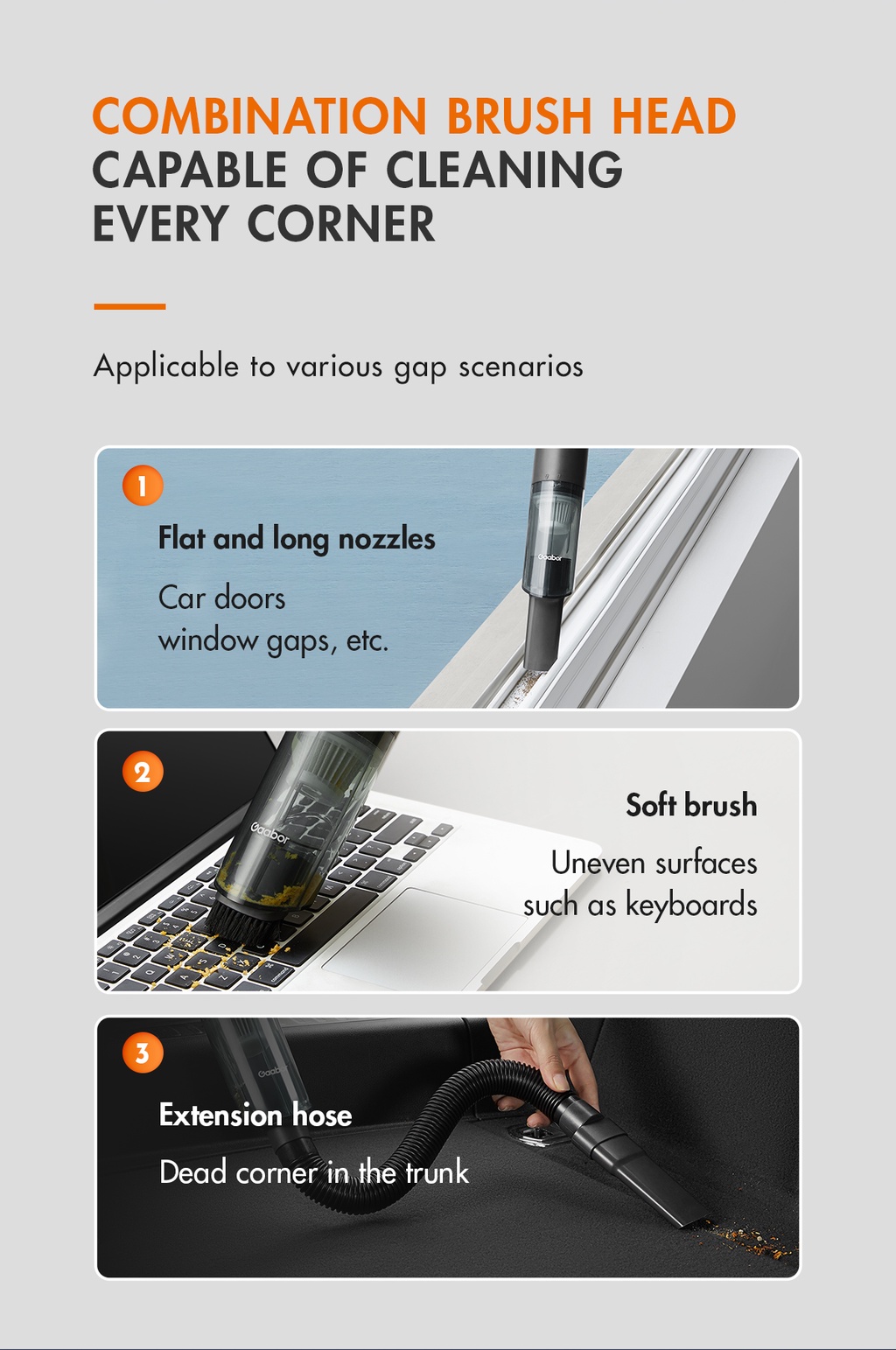 Gaabor Cordless Lightweight Portable Vacuum Cleaner Shopee Philippines