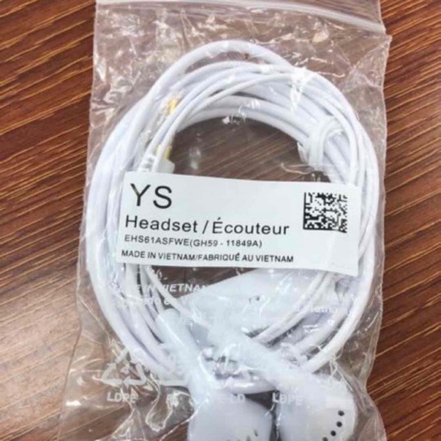 Universal Earphones 3.5mm Jack YS HS330 S5830 with Mic and Smart Remote