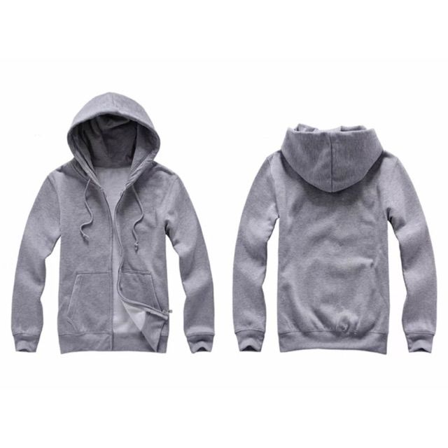 plain light grey hoodie