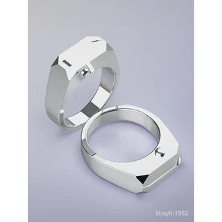 Self Defense Ring Knife Stainless Steel Adjustable Foldable Knife Hidden Weapon Self Care Survive Shopee Philippines