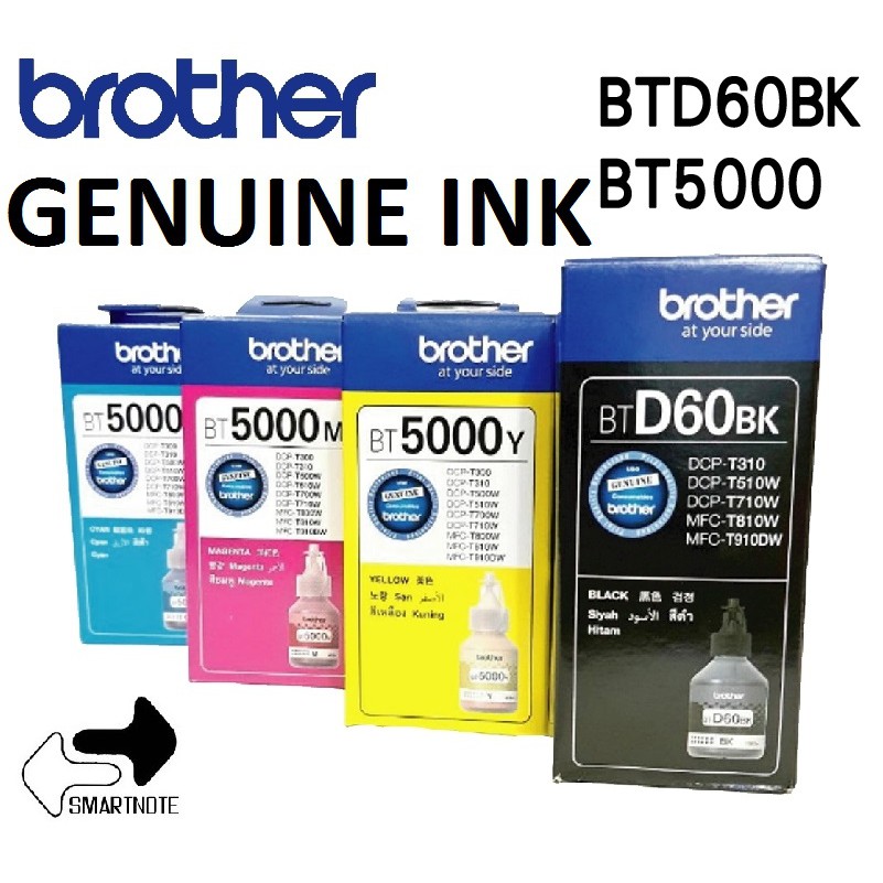 BROTHER ORIGINAL BTD60BK BLACK REFILL INK BOTTLE DCPT510W/T310W/T710W