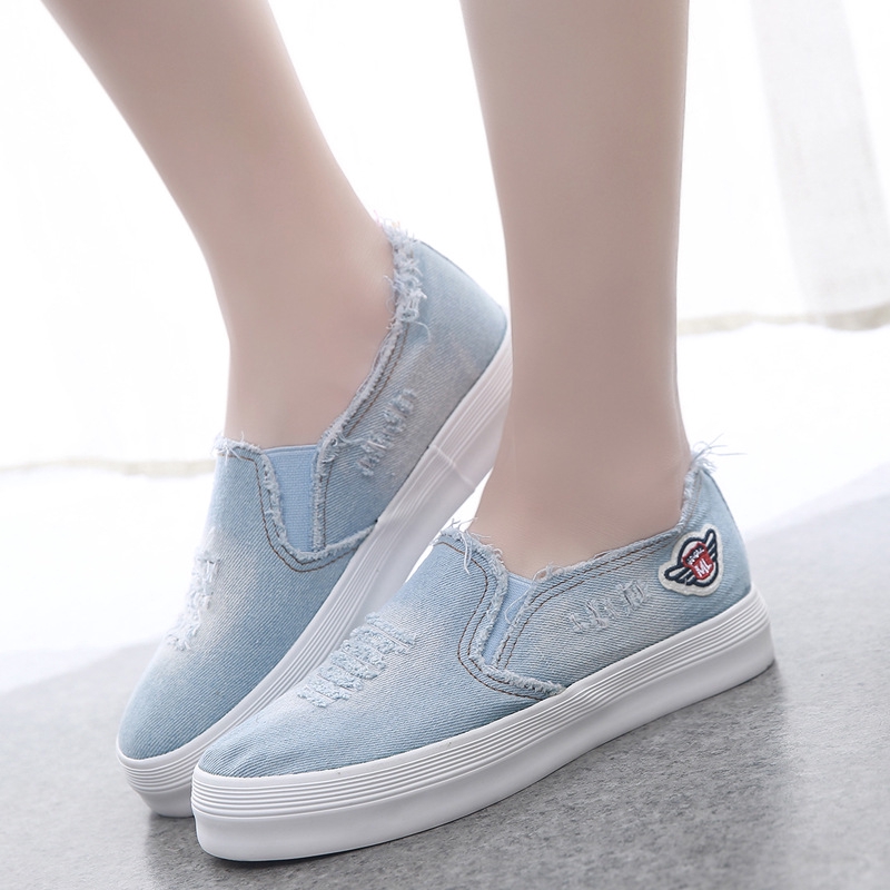 denim canvas shoes women's