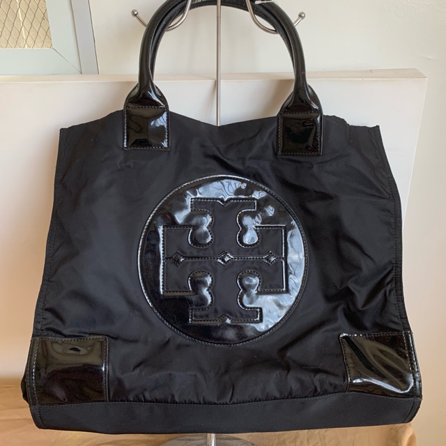 Original Preloved Tory Burch Black XL Shopper's Tote Bag | Shopee  Philippines