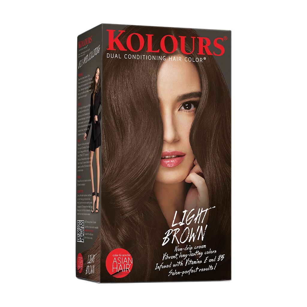 Kolours Hair Dye Light Brown 120ml 