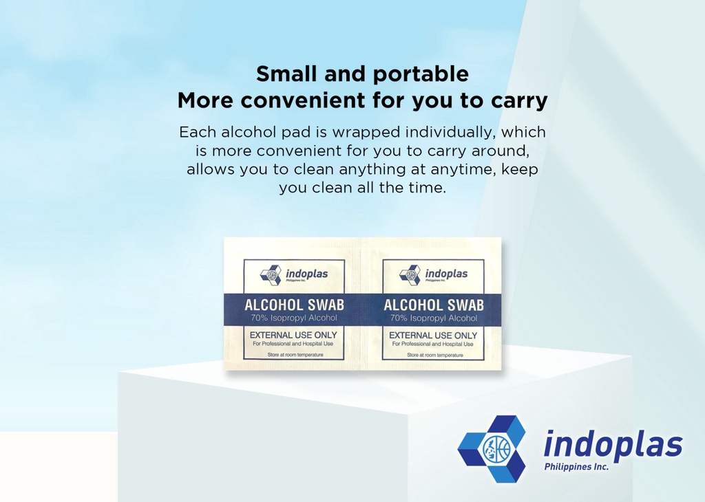 Indoplas Alcohol Swab Pads Box of 100 Shopee Philippines