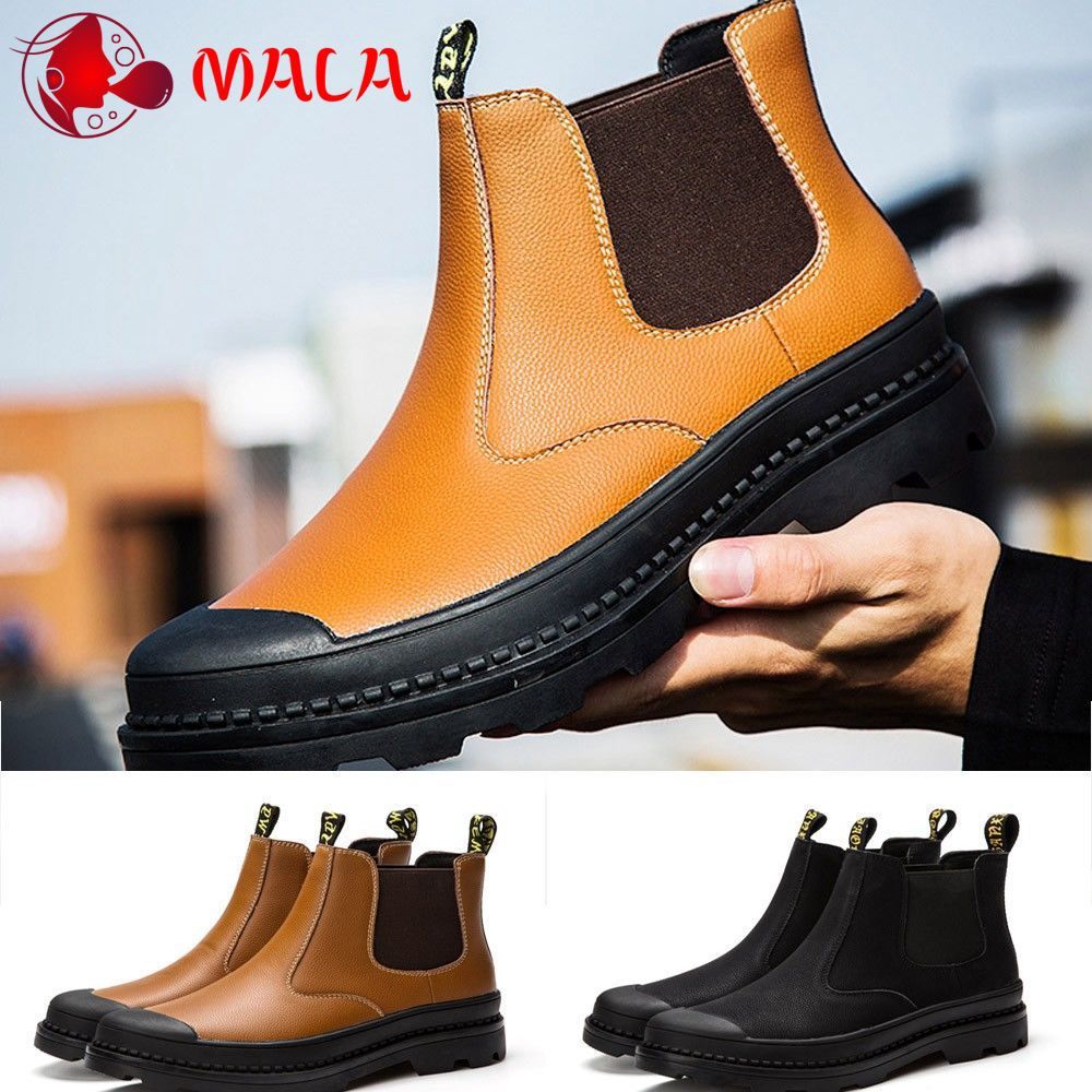 non slip leather boots