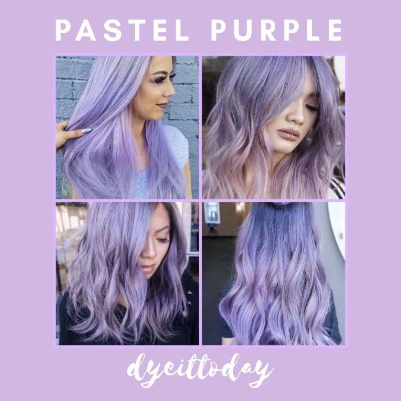 Pastel lavender hair dye