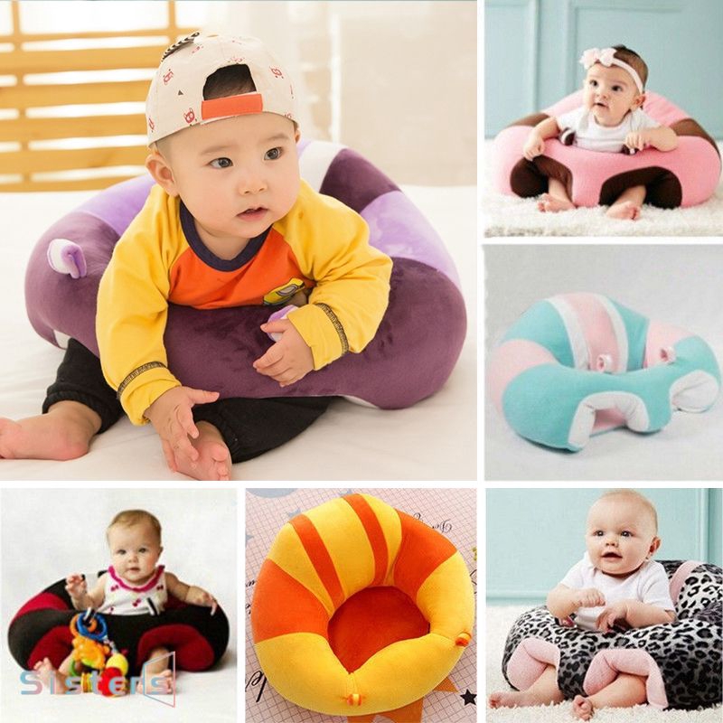 Kids Baby Support Seat Sit Up Soft Chair Cushion Sofa Plush Pillow
