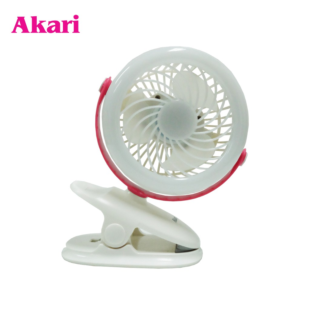 Akari Rechargeable 360° LED Clip Fan (AJF5509P) Shopee Philippines
