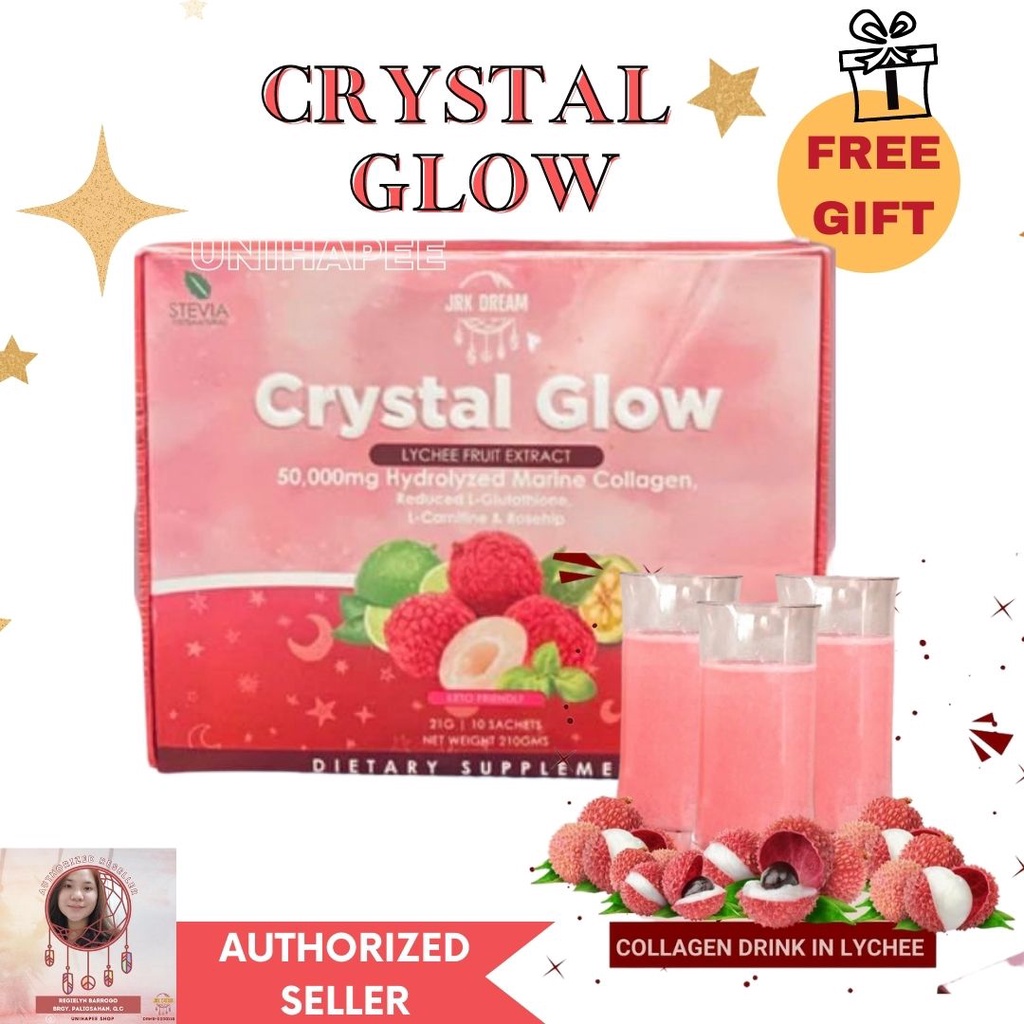 Crystal Glow Collagen Drink with Glutathione Juice Drink By JRK DREAM