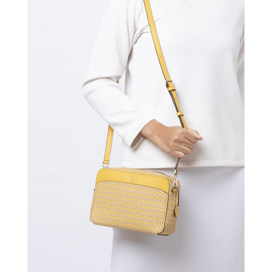 Kate Spade link camera bag crossbody yellow. Original from USA Money back  Guarantee | Shopee Philippines