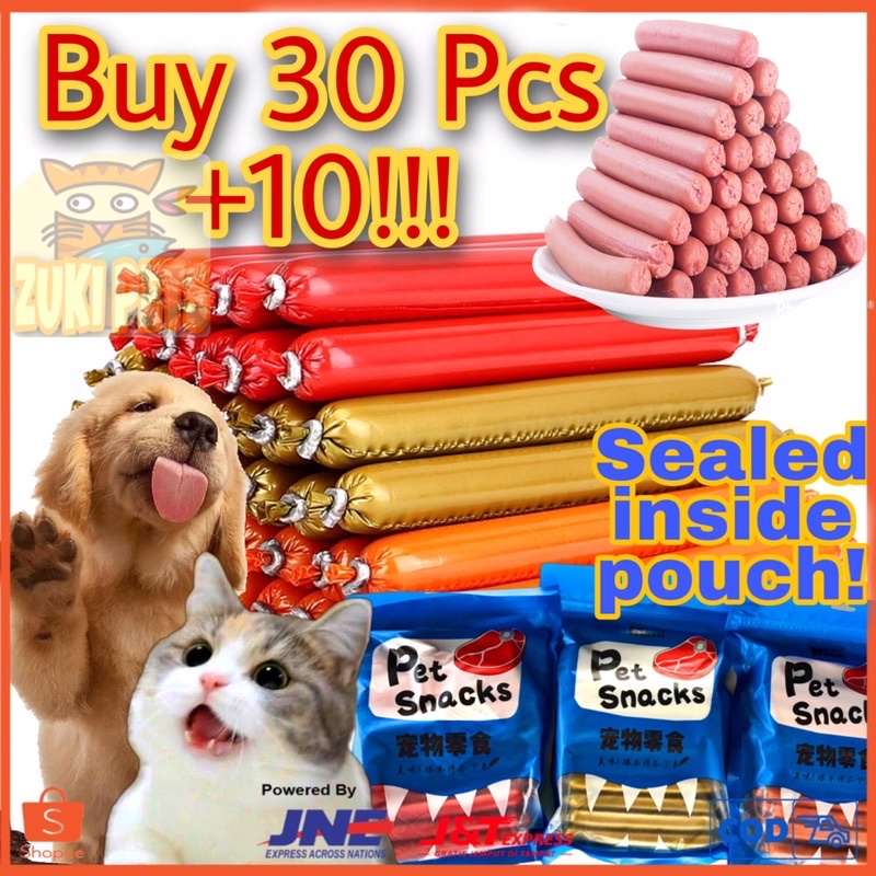 Dog Sausage Cat Sausage Pet Treats Pet Snacks 15g Shopee Philippines