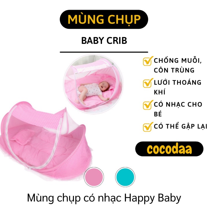 Mosquito Net - Self-Expanded Screen, Folded Against Mosquitoes, With Soft Music To Keep Your Baby Asleep 3201