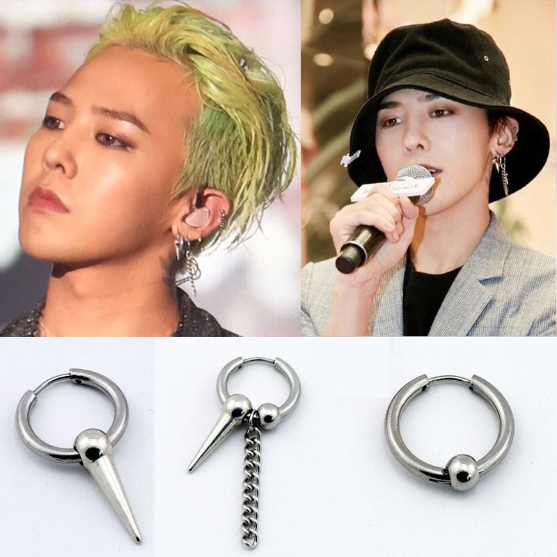 Kpop Bigbang Gd G Dragon Chain Earring Jewelry Shopee Philippines