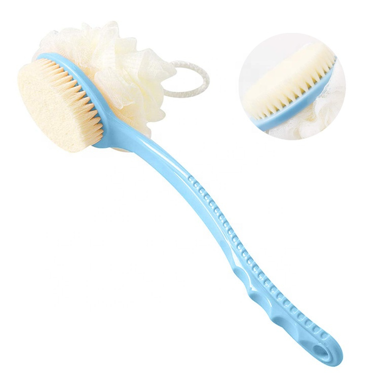 2 in 1 Soft Bristle Long Handle Back Scrubbing Bath Brush Shower Brush For  Adult And Children | Shopee Philippines