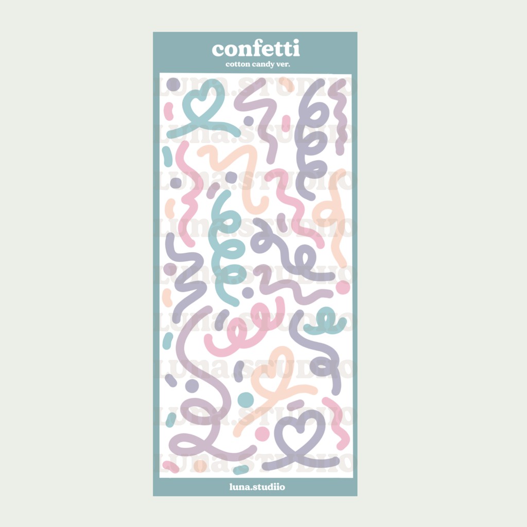 confetti deco sticker sheet for polco and journaling shopee philippines