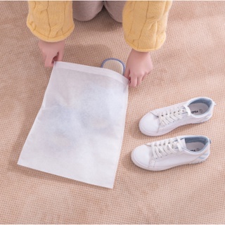 Portable Drawstring Shoes Clear Storage Bag Dust Bags Travel Pouch Set
