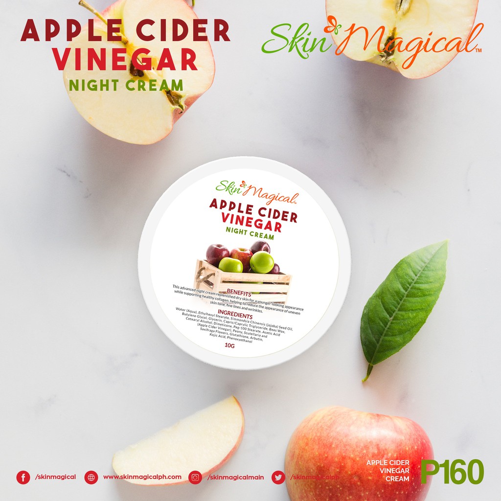 Skin Magical Apple Cider Vinegar Night Cream 10g | Shopee ...