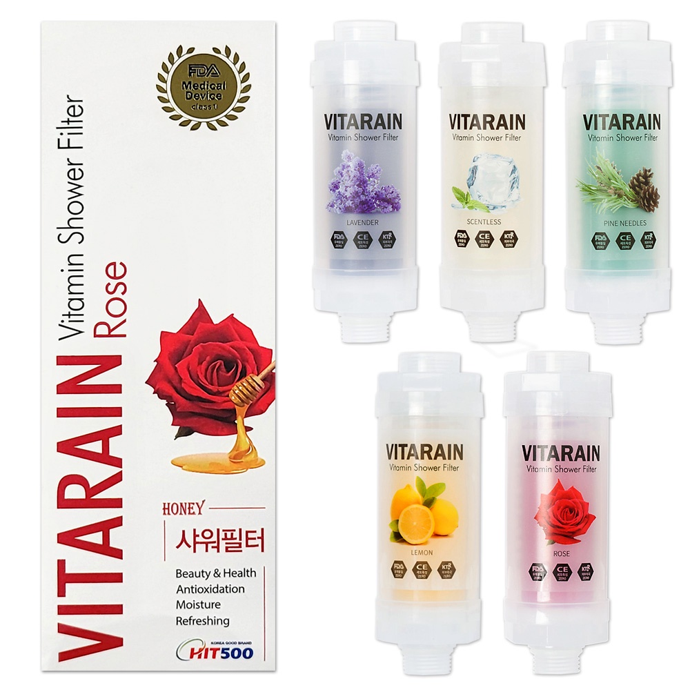 VITARAIN Vitamin Shower Filter Lavender,lemon,scentless,rose,pine