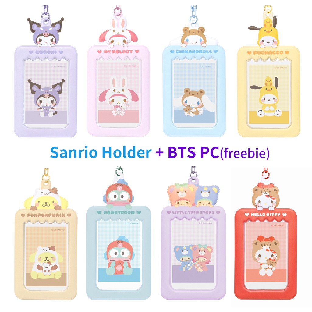 [SANRIO] NEW Photocard Holder Costume Kuromi Cinamoroll Tiny Chum Hello ...