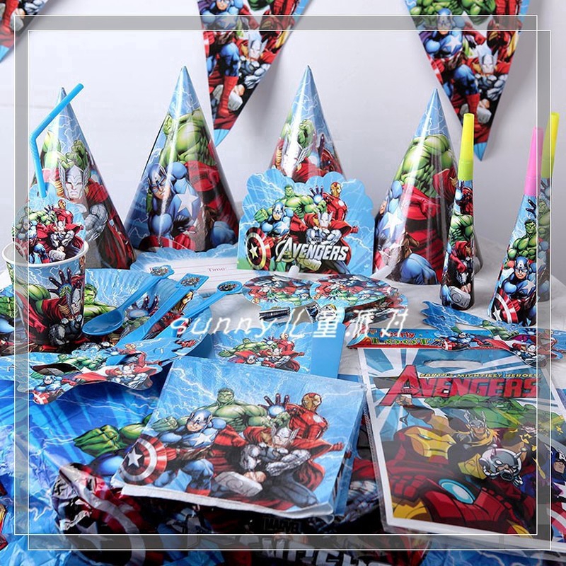 Marvel Avengers Superheroes Birthday Party Supplies Tableware