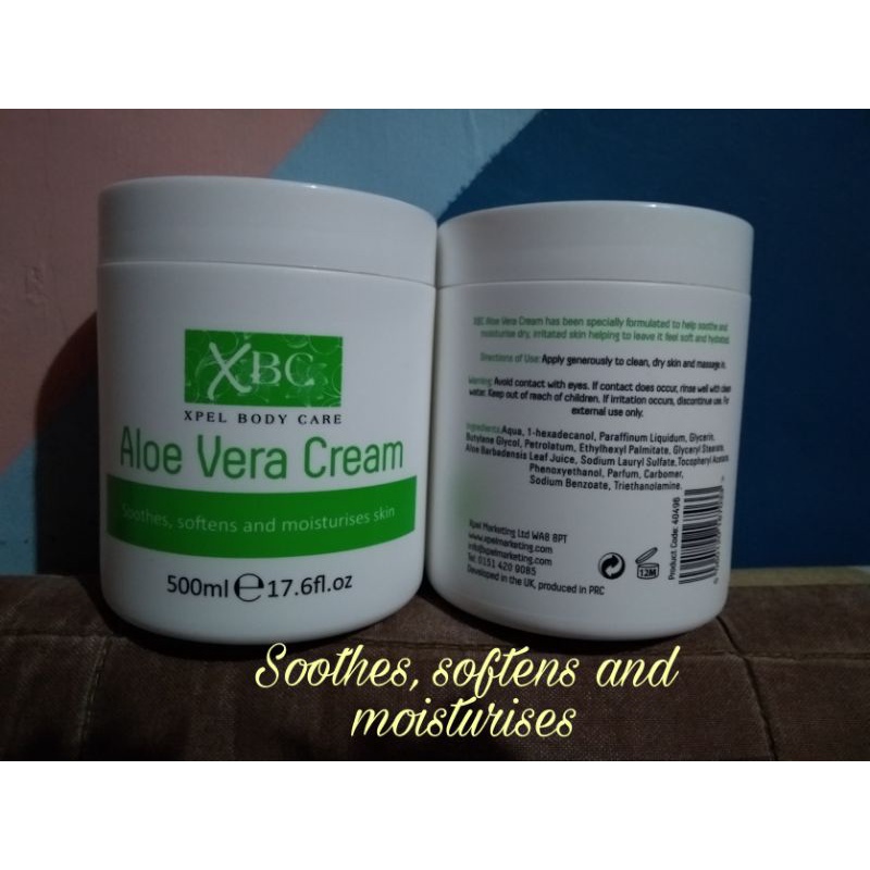 100 Original Xpel Body Care Aloe Vera Cream 500ml / Authentic Shopee