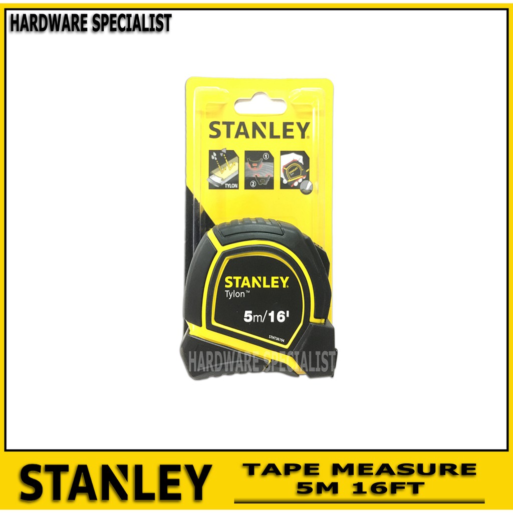 Stanley Steel Tape Measure 5 m 16 ft STHT306968 Original Shopee