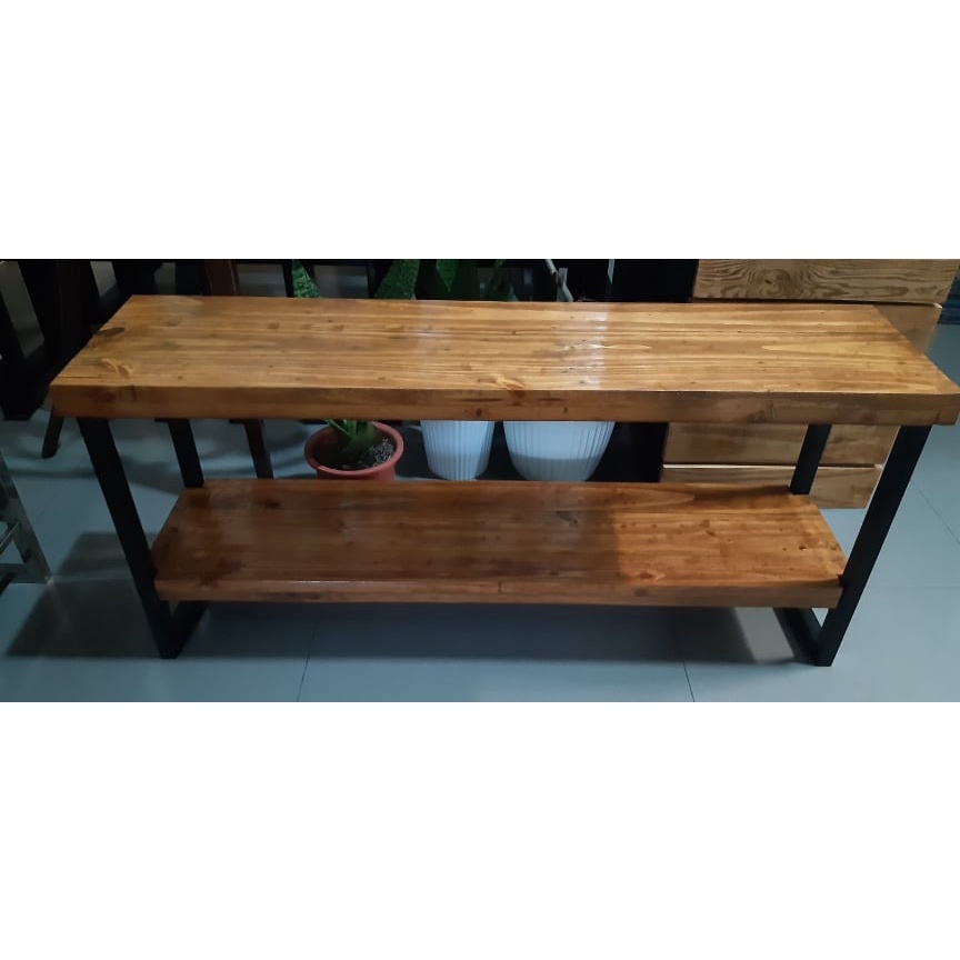 dunkirk.ph | Palochina Wood and Metal Console Table | Shopee Philippines