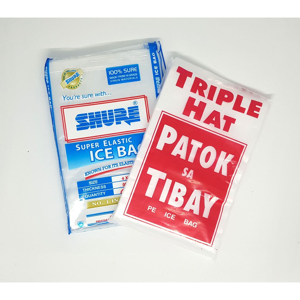 Plastic Ice Bag ( Shure / Patok )4 x 12 (100 pcs.) Shopee Philippines