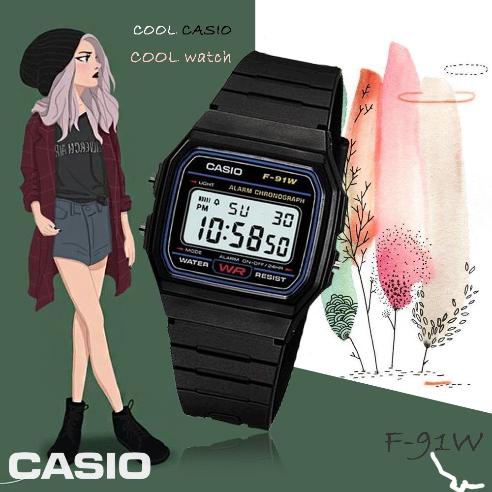 casio f91w digital sports watch