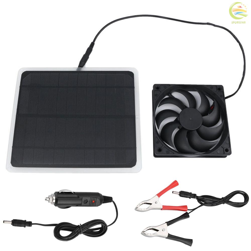 Sportstar 10W Solar Panel Powered Fan Mini Ventilator 10W 12V ...