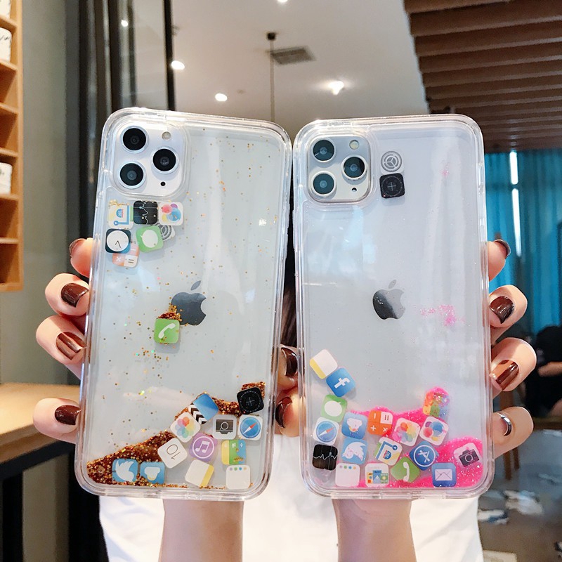 Luxury Dynamic liquid Glitter Phone Case iPhone 11 Pro Max X XR XS MAX